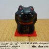 Maneki-Neko Le chat porte bonheur mini chat noir