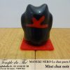 Maneki-Neko Le chat porte bonheur mini chat noir – Image 3