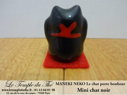 Maneki-Neko Le chat porte bonheur mini chat noir