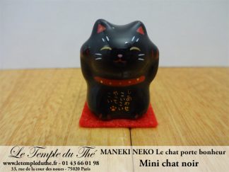 Maneki-Neko Le chat porte bonheur mini chat noir