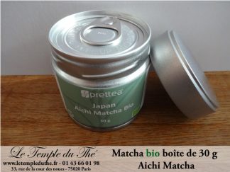 Thé vert du Japon en boîte de 30 g de Matcha Aichi BIO 2022