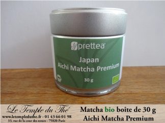 Thé vert du Japon printemps Matcha de cérémonie Bio. Boîte de 30 g Premium 2022