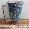 Long mug en céramique du Japon 35 cl Patchwork – Image 2
