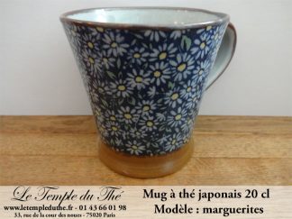Mug en céramique du Japon 20 cl Marguerites