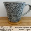 Mug en céramique du Japon 20 cl Vagues