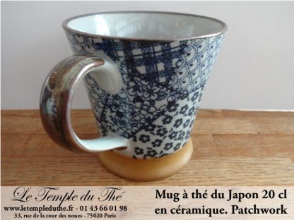 Mug en céramique japonais 20 cl. Patchwork