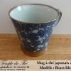 Mug en céramique japonais modèle fleurs bleues 20 cl – Image 2