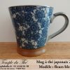 Mug en céramique japonais modèle fleurs bleues 20 cl