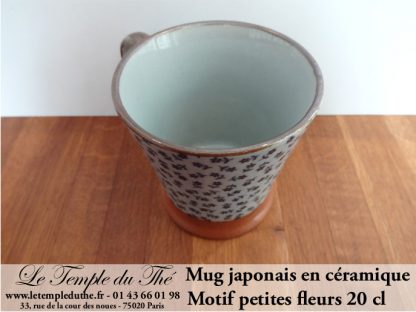Mug en céramique du Japon petites fleurs 20 cl