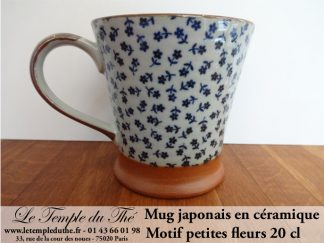 Mug en céramique du Japon petites fleurs 20 cl