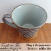 Mug en céramique du Japon trèfles bleus 20 cl – Image 2