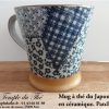 Mug en céramique japonais 20 cl. Patchwork