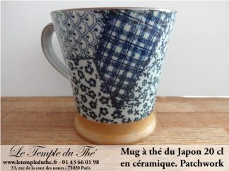 Mug en céramique japonais 20 cl. Patchwork