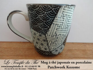 Mug en porcelaine japonais modèle patchwork Kozome