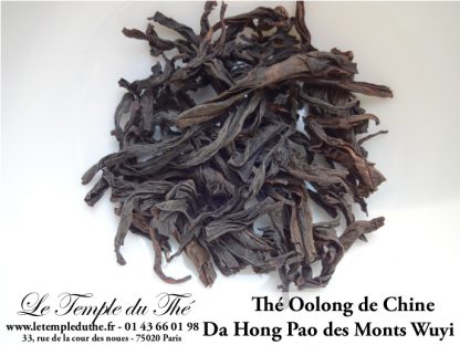 Thé semi fermenté Oolong Da Hong Pao des monts Wuyi