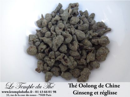 Thé Oolong de Chine thé de Roche Ginseng et réglisse