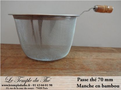 Passe thé manche en bambou 70 mm