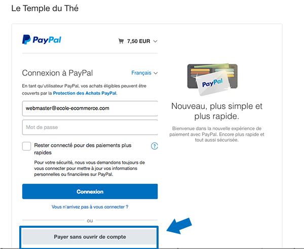 Payer par carte bancaire sans ouvrir de compte Paypal