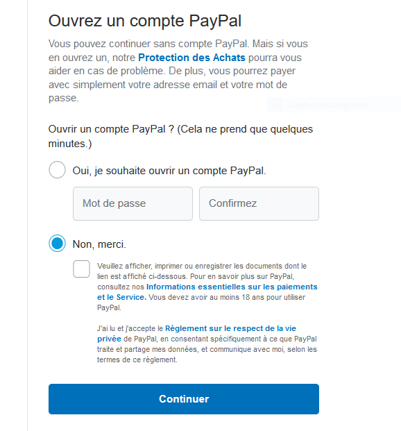 Payer sans compte Paypal