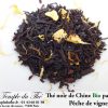 Thé BIO noir aromatisé pêche de vigne