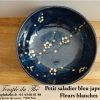 Petit saladier du Japon bleu fleurs blanches – Image 2