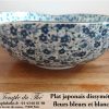 Saladier dissymétrique fleurs bleues et blanches – Image 5