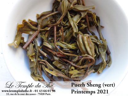 Puerh Sheng (vert) de Chine