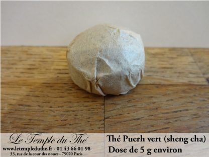 Thé Puerh brut (sheng) dose de 5 g