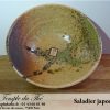 Saladier japonais brun et vert – Image 2