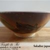 Saladier japonais brun et vert – Image 3
