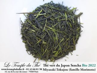 Thé vert du Japon Miyazaki Tokujou première récolte printemps 2022 petits producteurs BIO