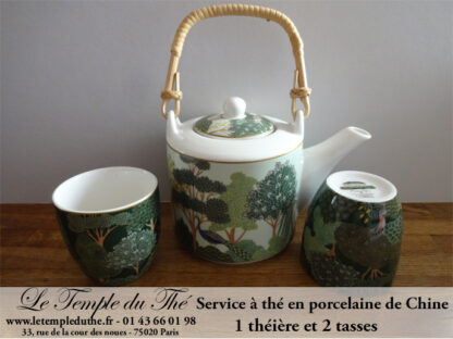 Service à thé en porcelaine de Chine 3 pièces  Woodland – Image 4