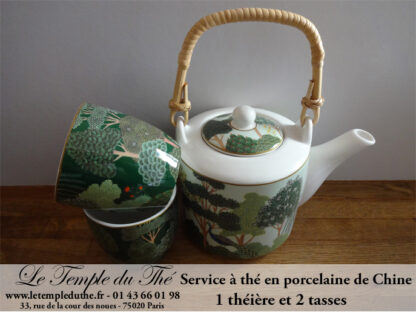 Service à thé en porcelaine de Chine 3 pièces  Woodland – Image 3