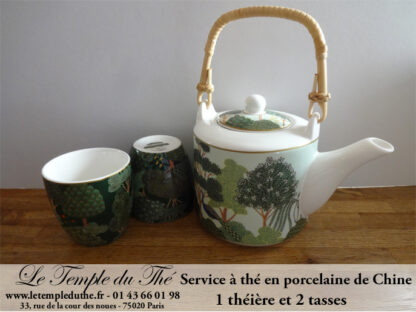 Service à thé en porcelaine de Chine 3 pièces  Woodland – Image 2