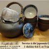 Service en porcelaine 1 théière 60 cl et 5 tasses de 10 cl modèle Gojou – Image 2