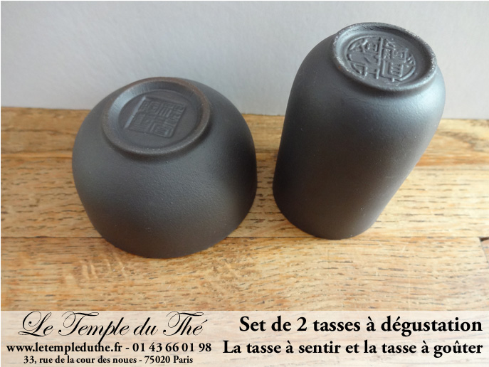 Coffret de 2 tasses à thé japonaises  Le Temple du Thé Paris Thé Bio Paris