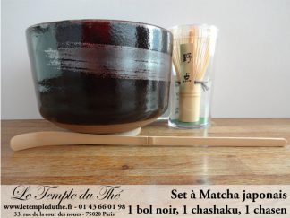 Service japonais à Matcha bol noir