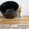 Service japonais à Matcha bol noir – Image 3