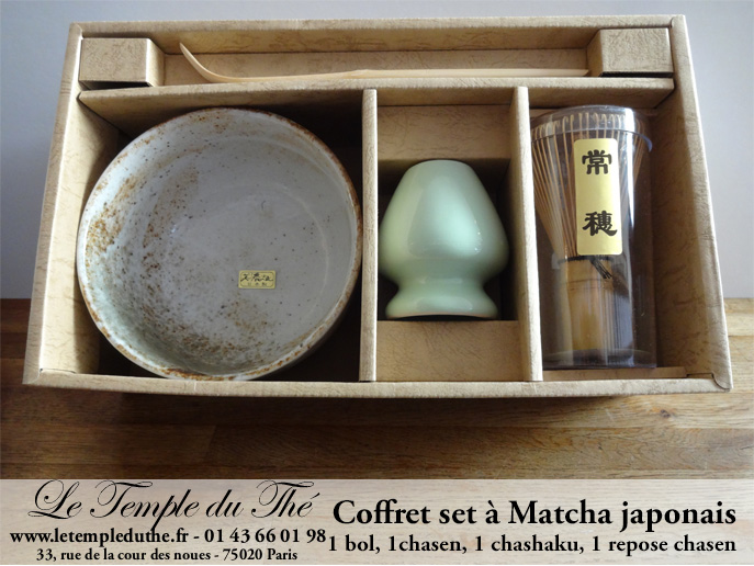 Service à Matcha du Japon  Le Temple du Thé Paris Thé Bio Paris