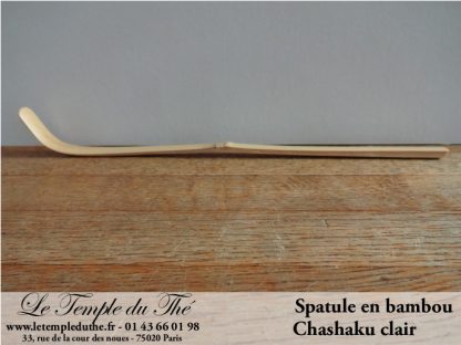 Chashaku clair spatule en bambou pour Matcha cérémonie