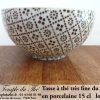 Tasse à thé très fine japonaise 15 cl losange marron – Image 3