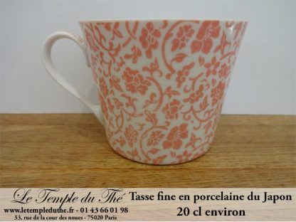 Tasse à thé fine japonaise 20 cl rose