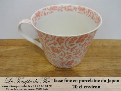 Tasse à thé fine japonaise 20 cl rose