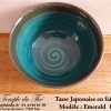 Tasse japonaise 15 cl Emerald en faïence – Image 2