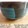 Tasse japonaise 15 cl Emerald en faïence