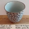 Tasse à thé japonaise 15 cl modèle petites fleurs – Image 2