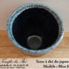 Tasse à thé japonaise 15 cl modèle bleu foncé – Image 2