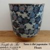 Tasse à thé japonaise 15 cl modèle fleurs – Image 2