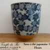 Tasse à thé japonaise 15 cl modèle fleurs – Image 4