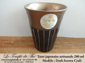 Tasse japonaise artisanale Dark-Brown Craft
